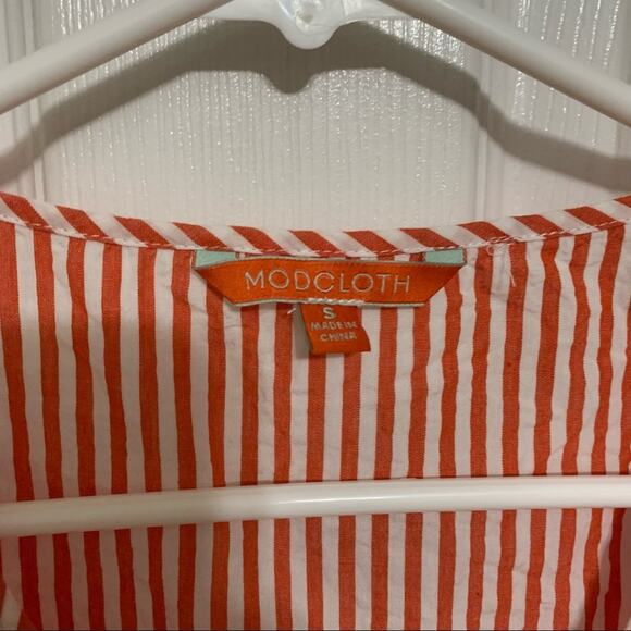 ModCloth Optimistic Essence striped peplum top - Picture 8 of 11